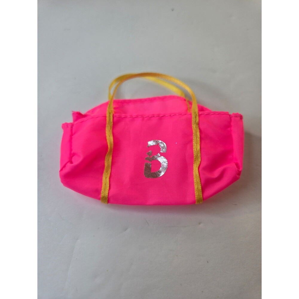 Vintage BARBIE Pink Neon Duffel Bag Fashion Doll Accessory